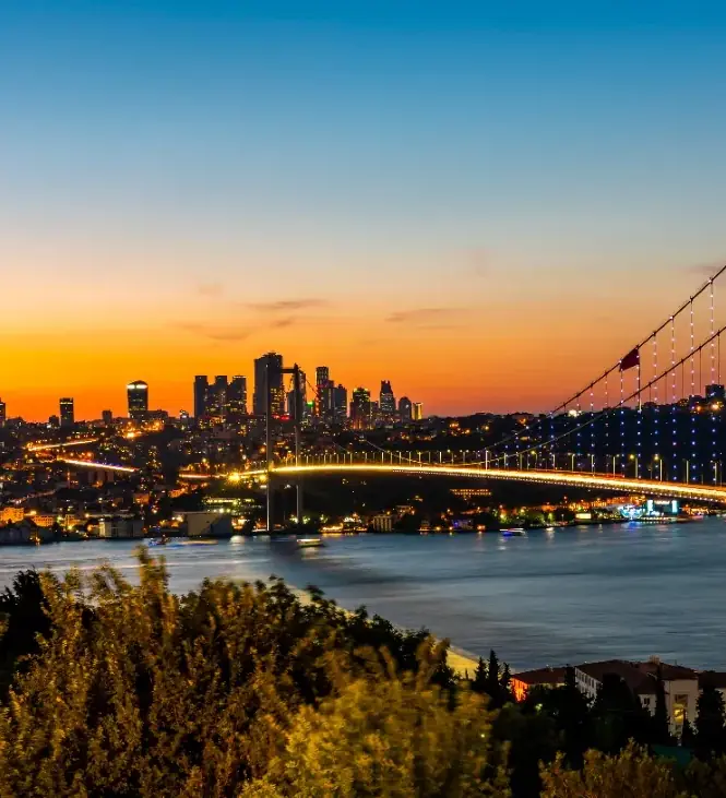 View across the Bosphorus in Istanbul