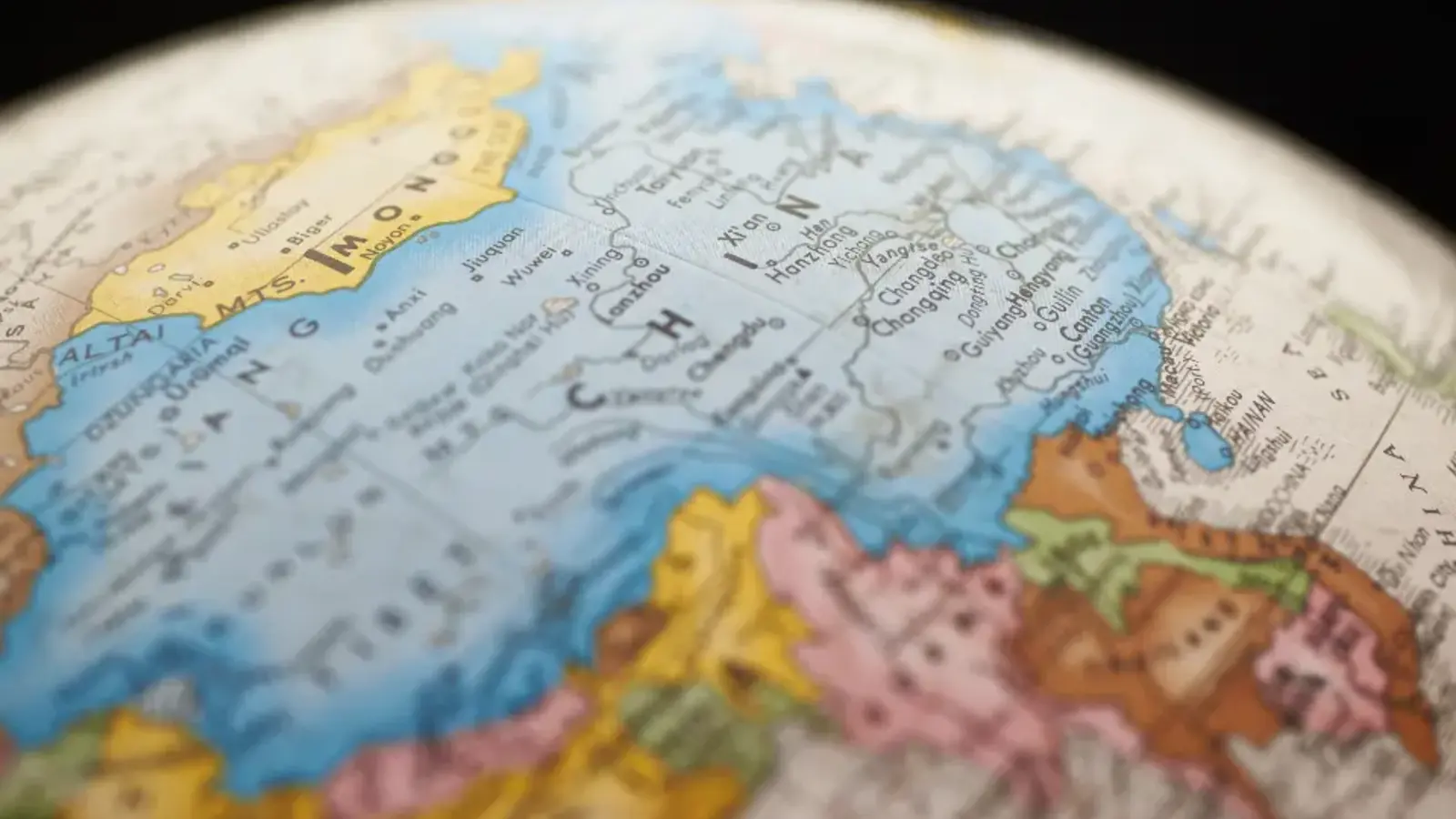 Close-up of a desk globe