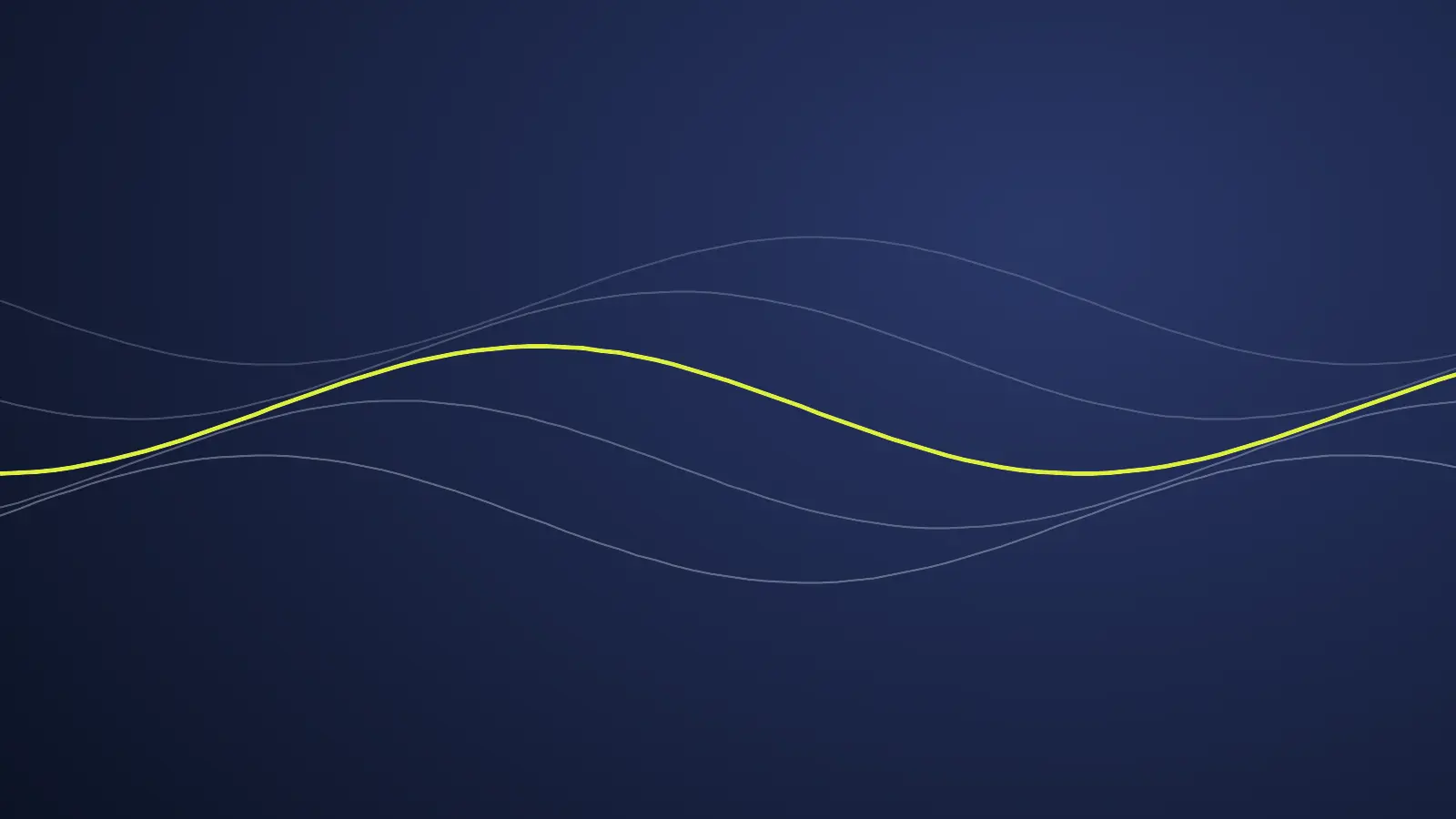 Abstract illustration: slow, overlapping waves on a deep blue field
